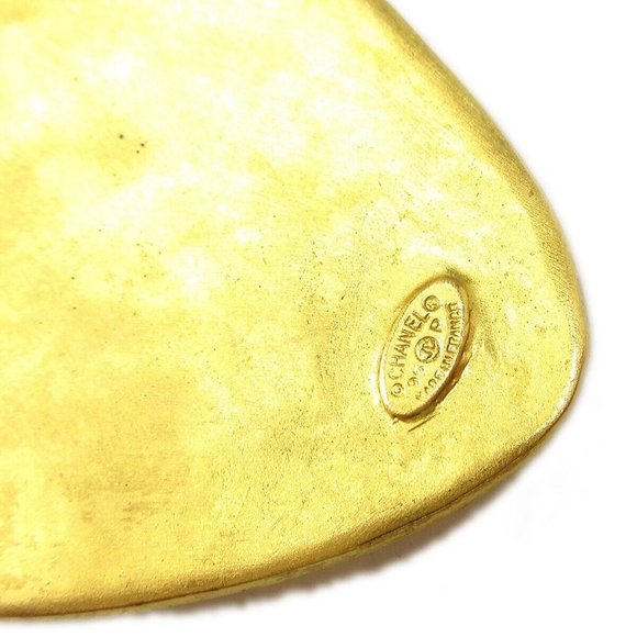 Authenticity Guarantee CHANEL CC Heart Charm Gold Chain Belt Accessories 95P Aut - Picture 6 of 6